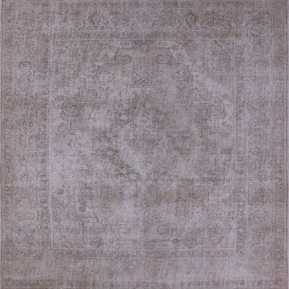 Ahgly Company Indoor Square Mid-Century Modern Area Rugs, 8' Square