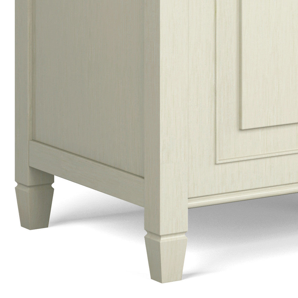 Connaught Solid Wood Storage Bench Trunk, Antique White