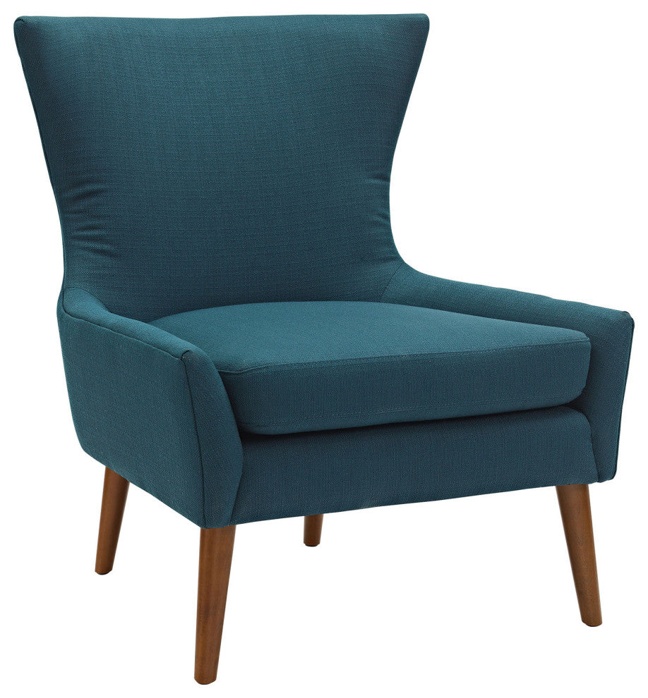 Keen Upholstered Fabric Armchair, Azure