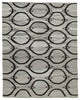 Rug N Carpet - Handmade Turkish 8' 2'' x 10' 4'' Modern Design Wool Kilim Rug