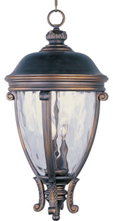 Maxim Camden VX 3-Light Golden Bronze, Water Glass Hanging Lantern