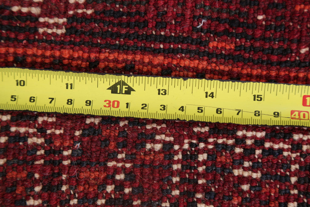 Consigned, Hand-Knotted Vintage Oriental Traditional Persian Area Rug, Red, 7x11
