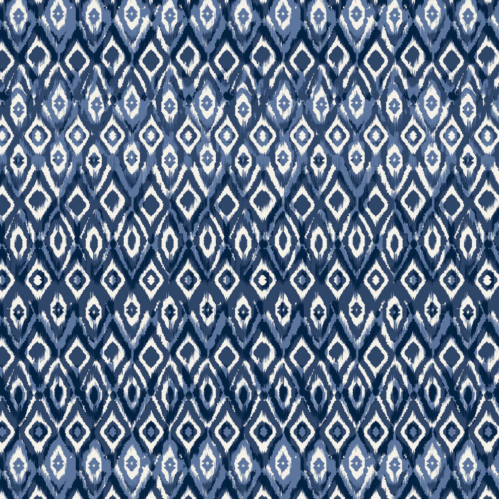 Indigo Graphic Corded Outdoor Deep Seating Cushion, 25x25x5