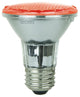 Sunlite Led Par20 Colored Reflector 2W Light Bulb Medium, E26, Base, Red