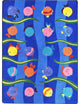 Kid Essentials Rug, Friendly Fish, 7'8"x10'9"