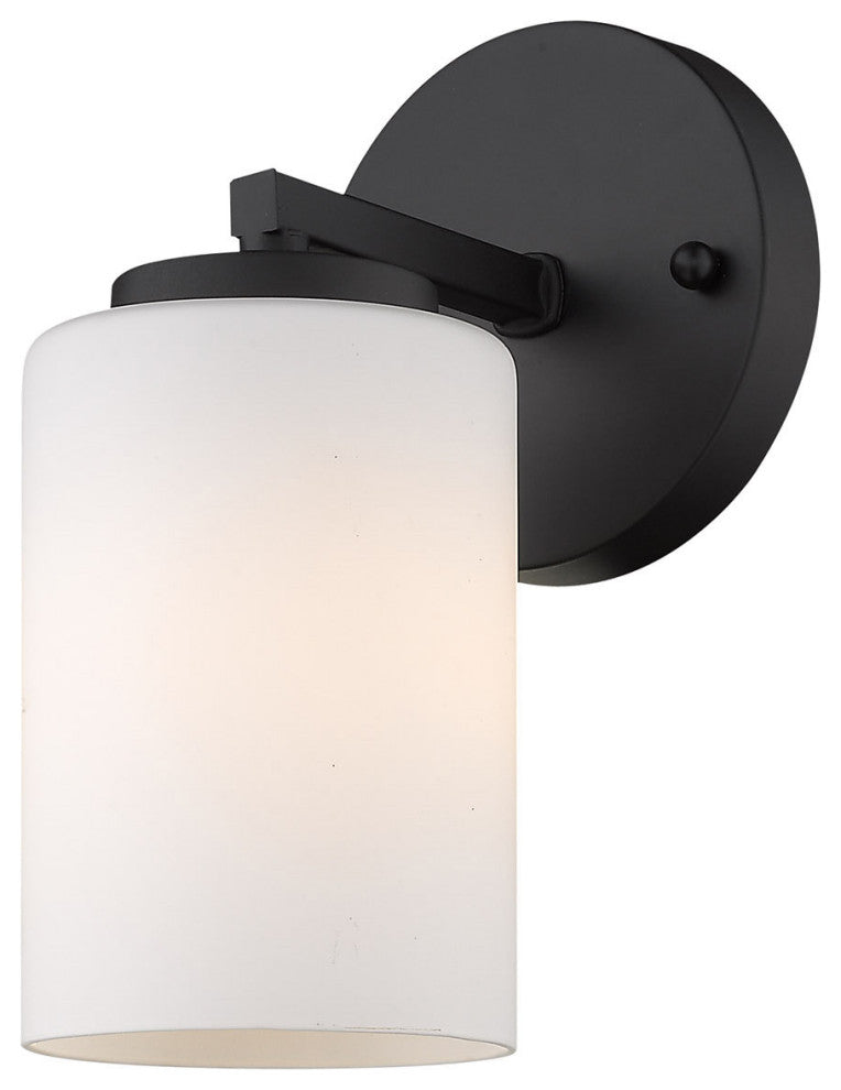 Golden Lighting 2243-BA1 Manhattan 9" Tall Bathroom Sconce - Matte Black