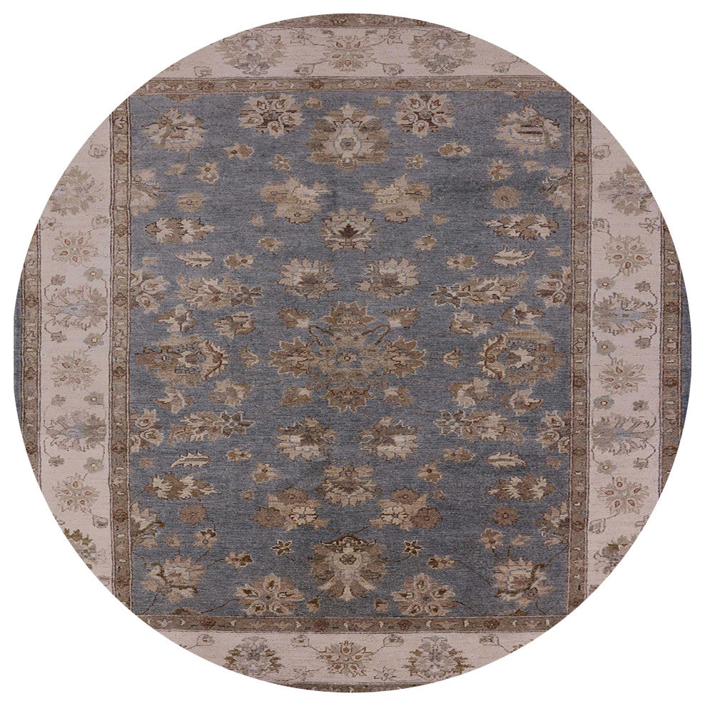 Ahgly Company Indoor Round Mid-Century Modern Area Rugs, 6' Round