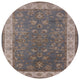 Ahgly Company Indoor Round Mid-Century Modern Area Rugs, 6' Round