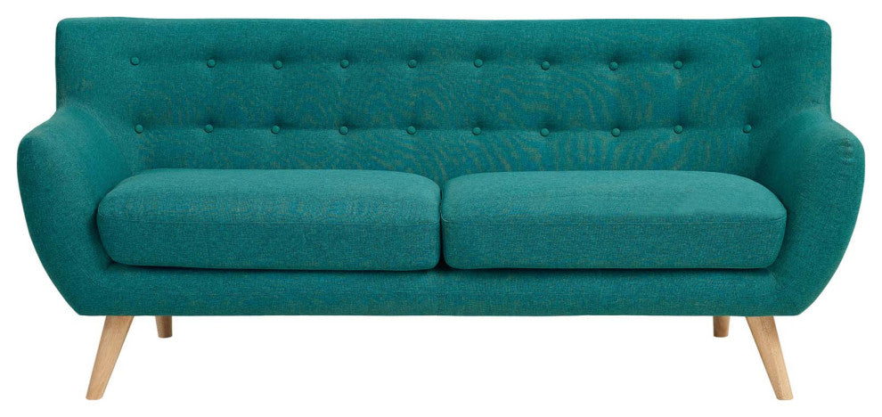 Teal Remark Upholstered Fabric Sofa