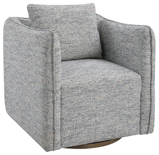 Corben Swivel Chair, Blue