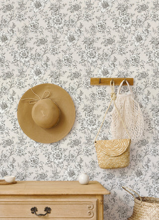 Taupe Winifred Peel & Stick Wallpaper