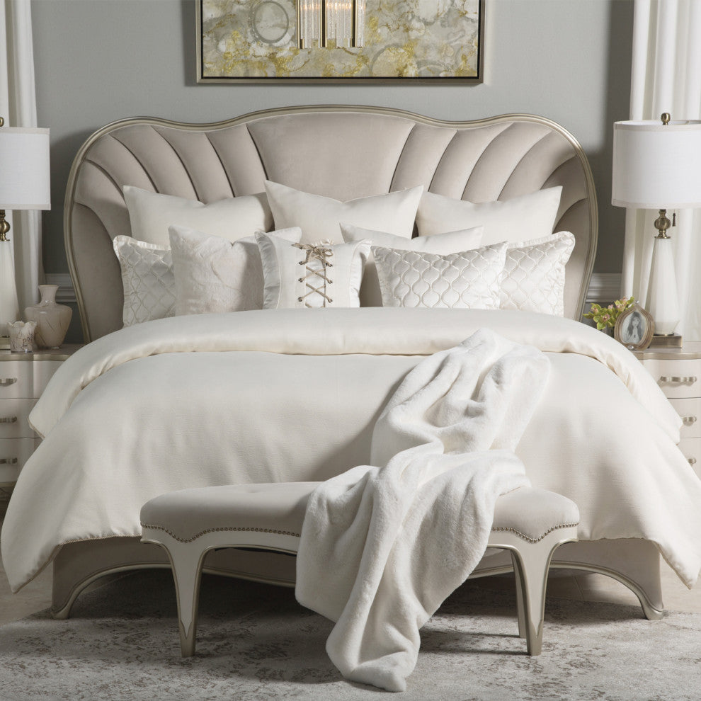 Hailey 10-Piece King Comforter Set - Ivory