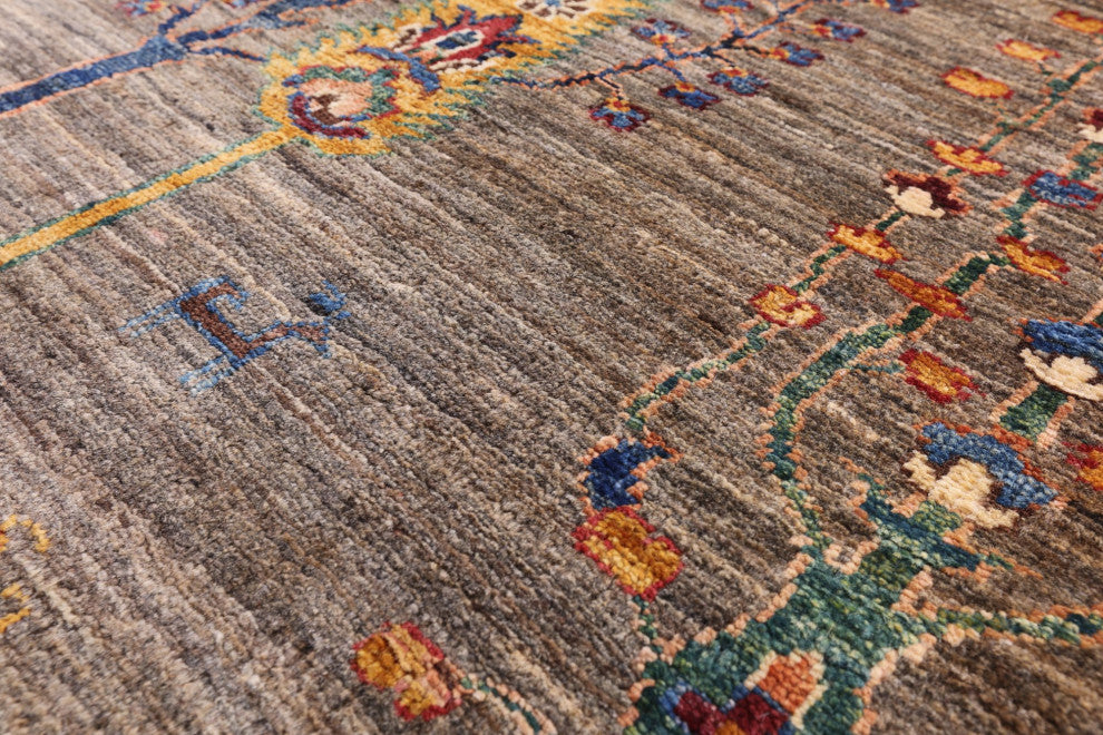 Tribal Persian Gabbeh Wool Rug6' 8" X 9' 4" Q5310