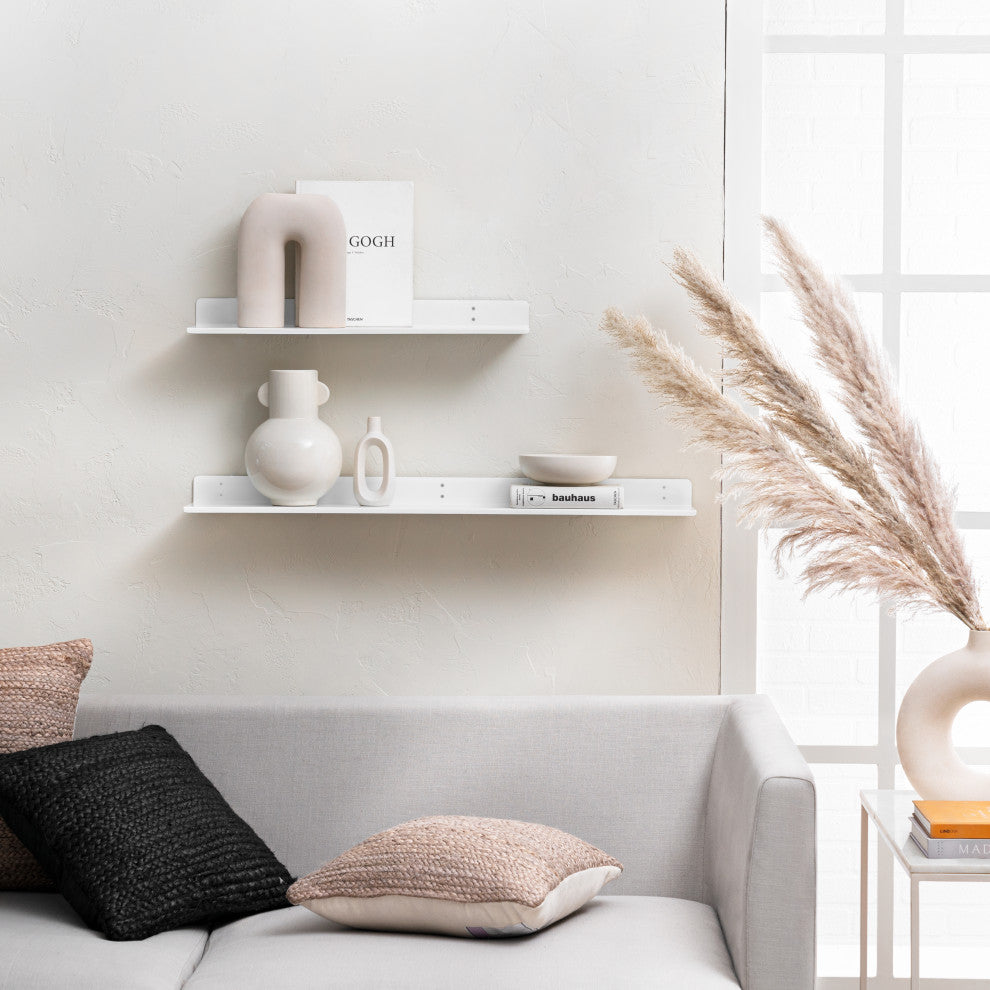 Billy Wall Mounted Shelves, White, 36"