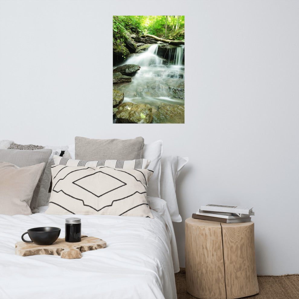 Pixley Falls 2 Landscape Photo, Waterfall Unframed Wall Art Print, 24" X 36"