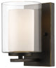 Willow 1 Light Wall Sconce in Olde Bronze
