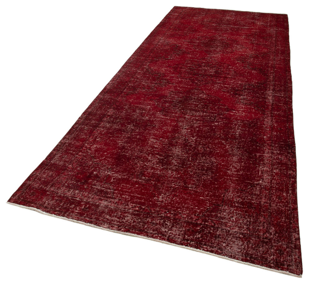 Rug N Carpet - Hand-knotted Turkish 4' 9" x 12' 6" Vintage Runner Rug