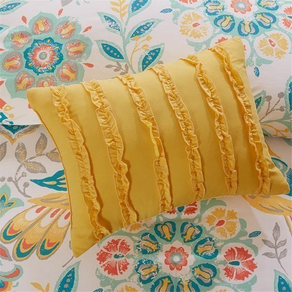 Intelligent Design Microfiber Printed Comforter Set, Full/Queen