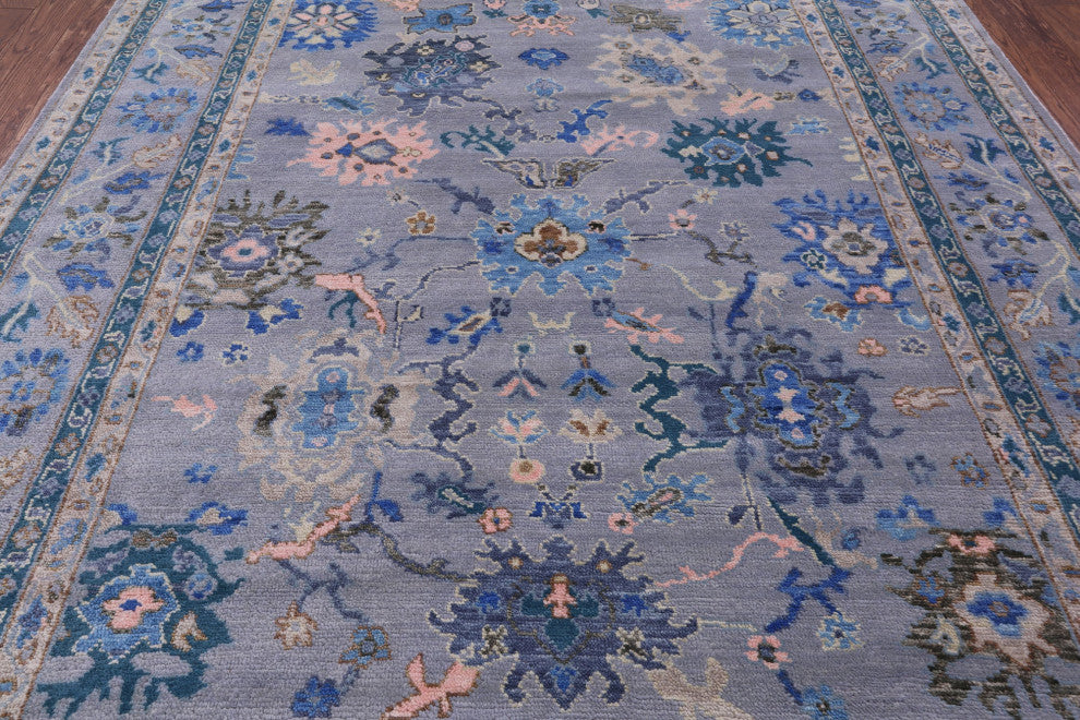 8' 3" X 10' 7" Turkish Oushak Hand-Knotted Wool Rug - Q15457
