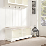Brennan Entryway Storage Bench, White