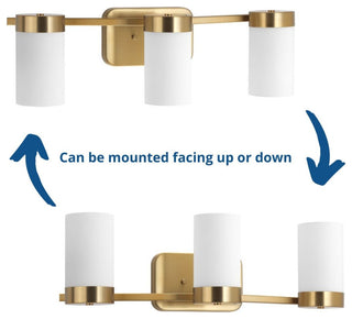 Elevate 3-Light Bath, Brushed Bronze