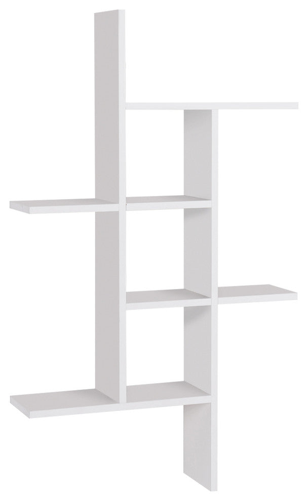Danya B. Cantilever Cubby Wall Shelf "“ Horizontal or Vertical, White