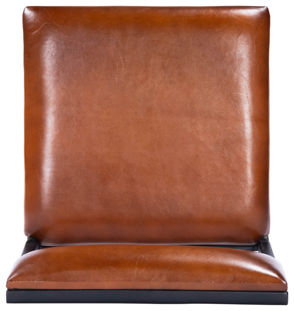 Classic Leather and Metal Counter Stool