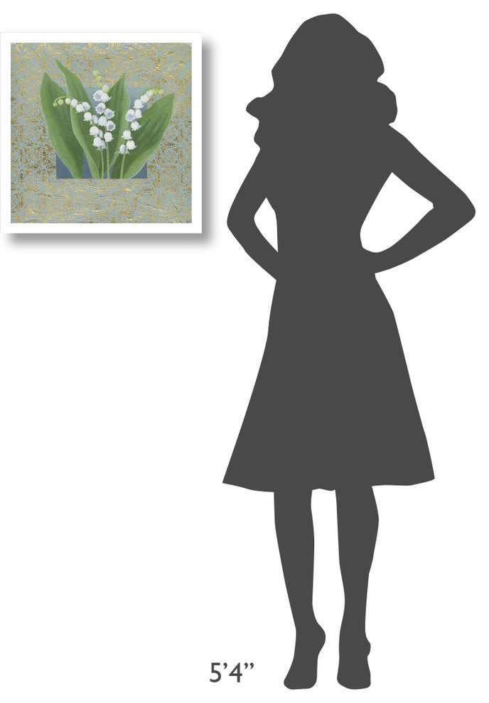 "Lilies of the Valley III" Digital Paper Print by Kathrine Lovell, 20"x20"