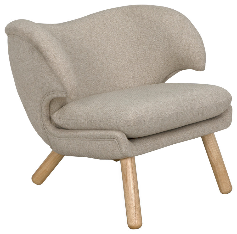 Valerie Chair With Wheat Fabric