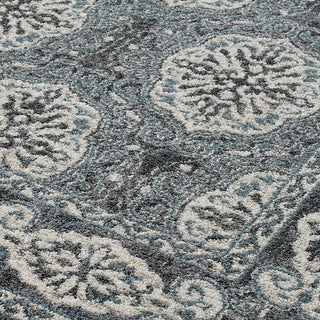 Alessana Banbury Bordered Area Rug, Blue, 5'1"x7'6"