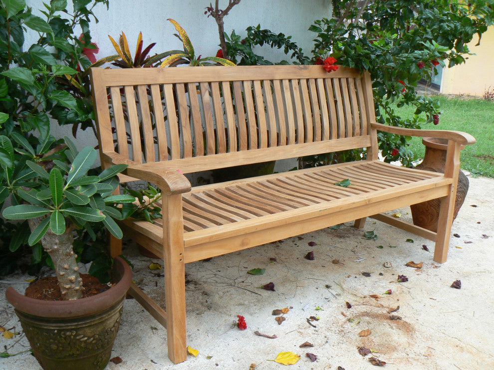 Anderson Teak BH-560 Del-Amo 3-Seater Wooden Bench
