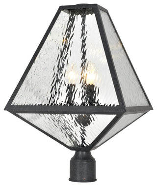 Brian Patrick Flynn for Crystorama Glacier 21" Outdoor Post Light in Black Cha