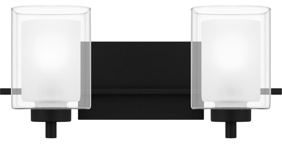 Quoizel KLT8902 Kolt 2 Light 17"W Vanity Light - Matte Black