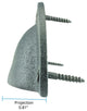 Cabinet Drawer Bin Pull Black Iron Cup 4" W x 1 3/4" H Pack of 30