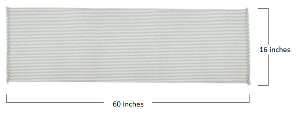 Set of Periwinkle Striped Table Runner and Eight Napkins