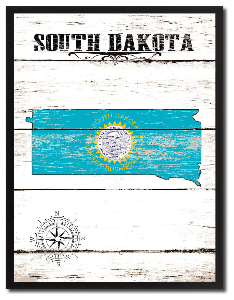 South Dakota State Flag Canvas, 28"x37"