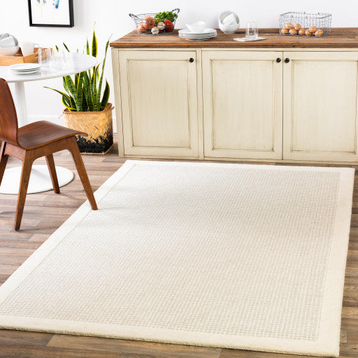 Surya Siena SNA-2305 2'6"x8' Rug, Cream/Light Gray