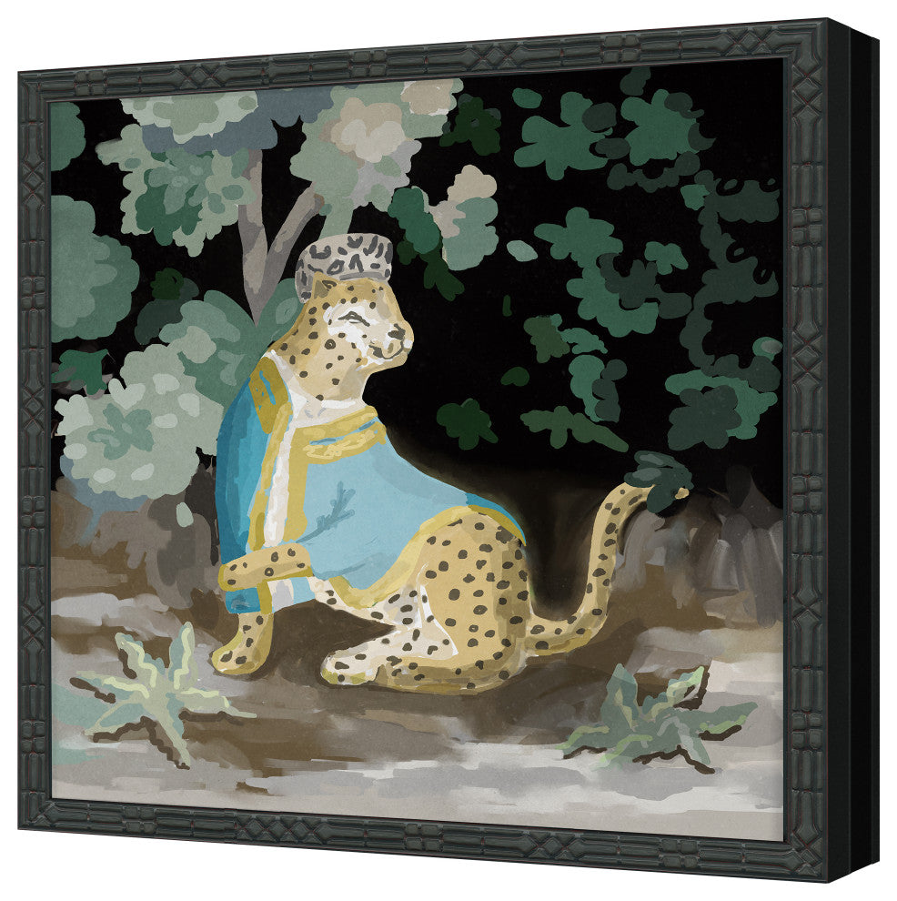 Cheetah 1 Fine Art Print, Black, 24"x24"