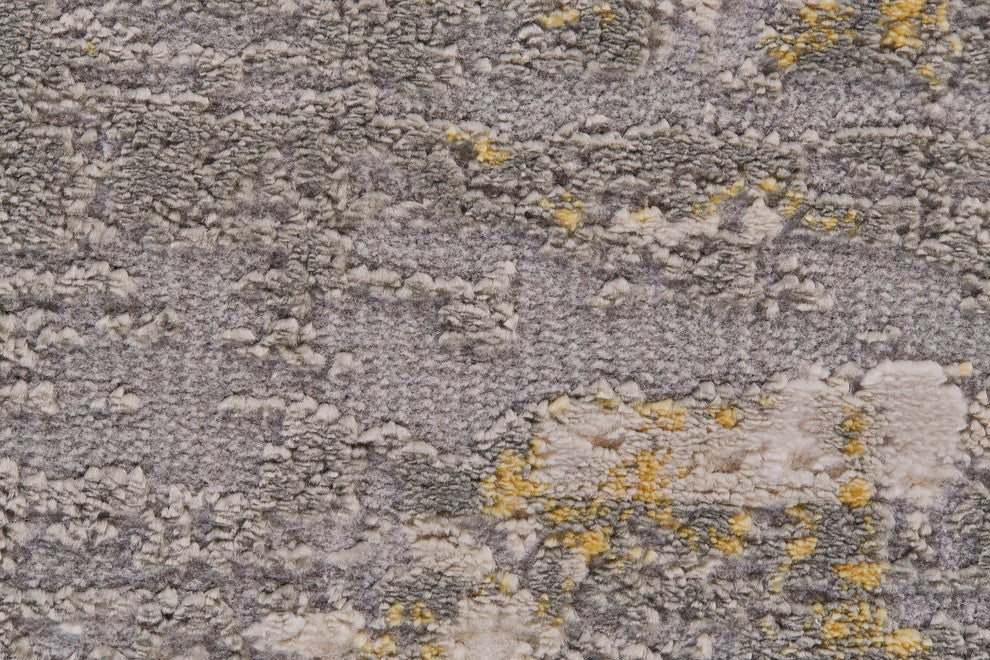 Weave & Wander Vanhorn Rug, Gold/Sterling, 5'x8'
