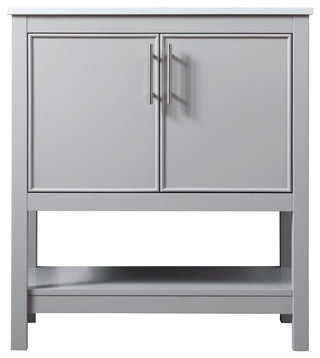 30" SIngle Bathroom Vanity, Grey