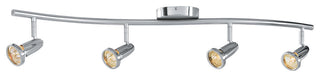 Access Lighting 52204 Cobra 4 Light Ceiling or Wall Spotlight - Brushed Steel