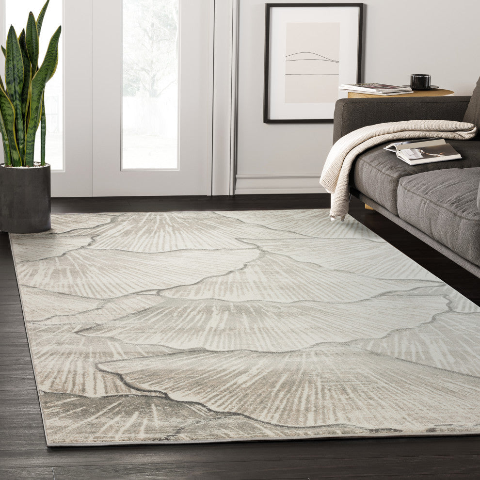 Abani Rugs Arto PRT220 Contemporary Shell Area Rug