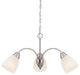 Torino 3-Light Chandelier, Brushed Nickel