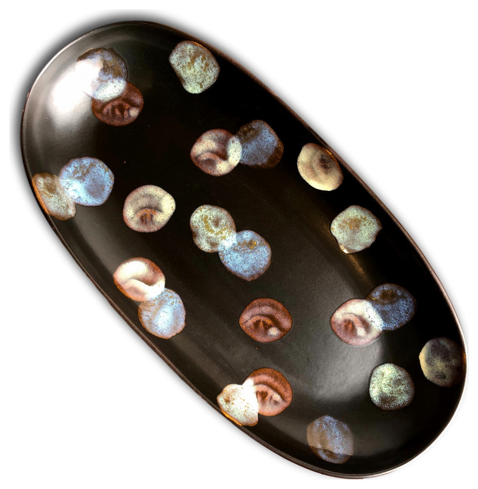 Dappled Medium Oval Tray