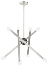 Brushed Nickel Modern, Urban, Sputnik, Dynamic, Timeless Chandelier
