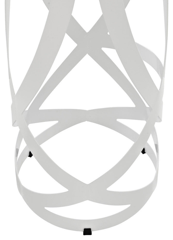 Contemporary Bar Stools, White, Set of 2