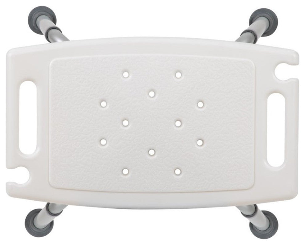 HERCULES Series 300LB Capacity Adjustable Shower Chair, Non-slip Feet, White