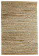 5" x 8" Teal and Natural Braided Jute Area Rug
