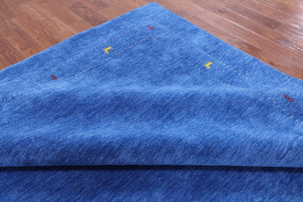 9' 0" X 12' 0" Persian Gabbeh Handmade Rug Q4365