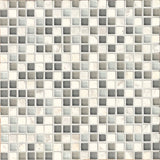 12"x12" Eclipse Glass/Stone Mosaic Blend Tile, Eternity